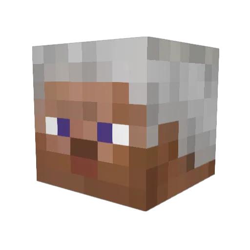 andf54 Minecraft avatar head, 3D render