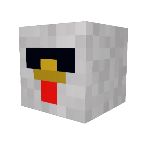 andgmoreno Minecraft avatar head, 3D render