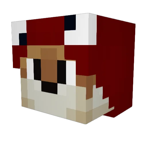 andi_155 Minecraft avatar head, 3D render