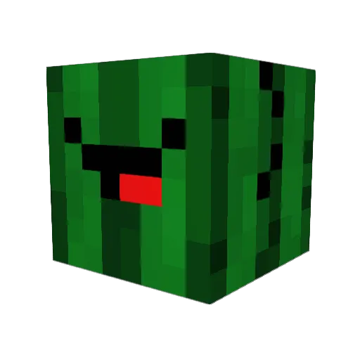 andicacti Minecraft avatar head, 3D render