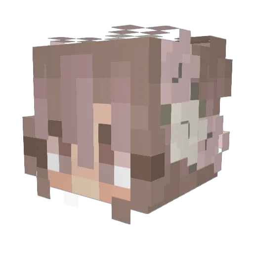 andie_rose28 Minecraft avatar head, 3D render