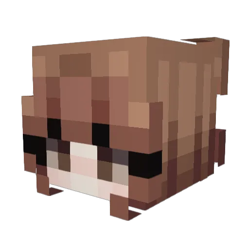 andiesq Minecraft avatar head, 3D render
