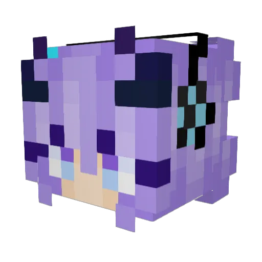andjoa Minecraft avatar head, 3D render