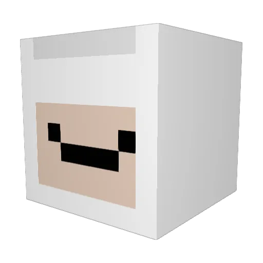 andmogv2 Minecraft avatar head, 3D render