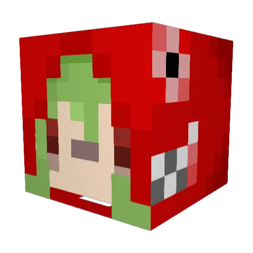 ando0308 Minecraft avatar head, 3D render