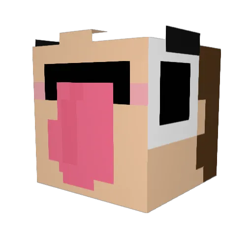 ando282 Minecraft avatar head, 3D render
