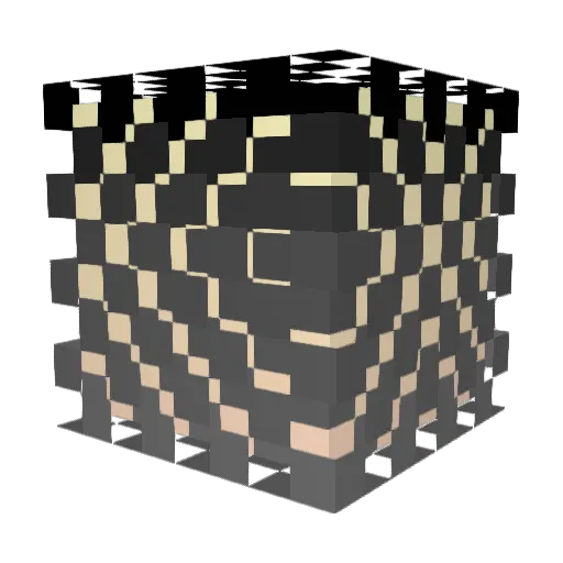 andonisia Minecraft avatar head, 3D render