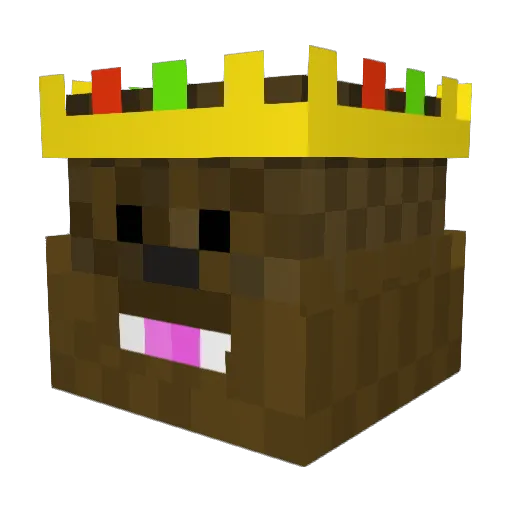 andonk Minecraft avatar head, 3D render