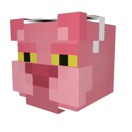 andooi Minecraft avatar head, 3D render