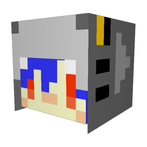 andre4089 Minecraft avatar head, 3D render