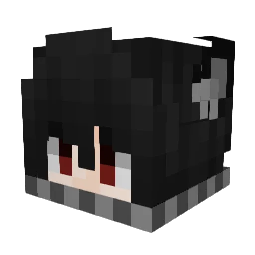 andre8M Minecraft avatar head, 3D render