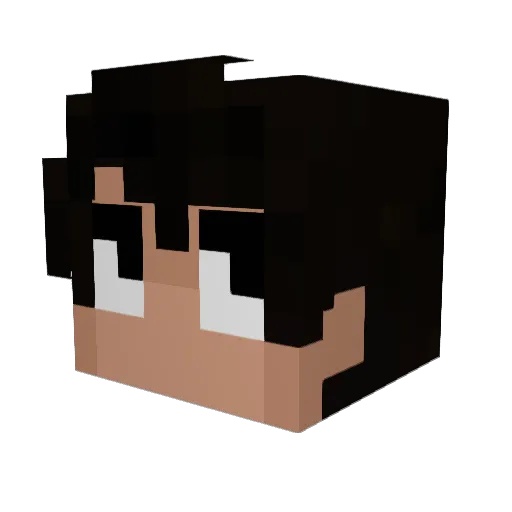andreW2002_ Minecraft avatar head, 3D render