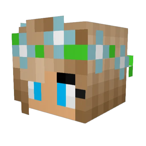 andrea9998 Minecraft avatar head, 3D render