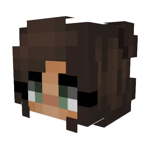andrea_505 Minecraft avatar head, 3D render