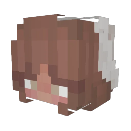 andrea_mara Minecraft avatar head, 3D render