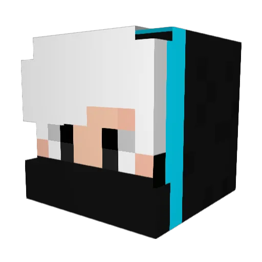 andreacrea Minecraft avatar head, 3D render