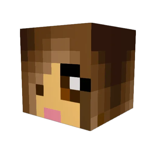 andream7991 Minecraft avatar head, 3D render
