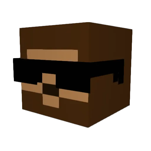 andreas__b Minecraft avatar head, 3D render