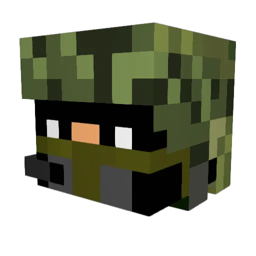 andreasbm04 Minecraft avatar head, 3D render