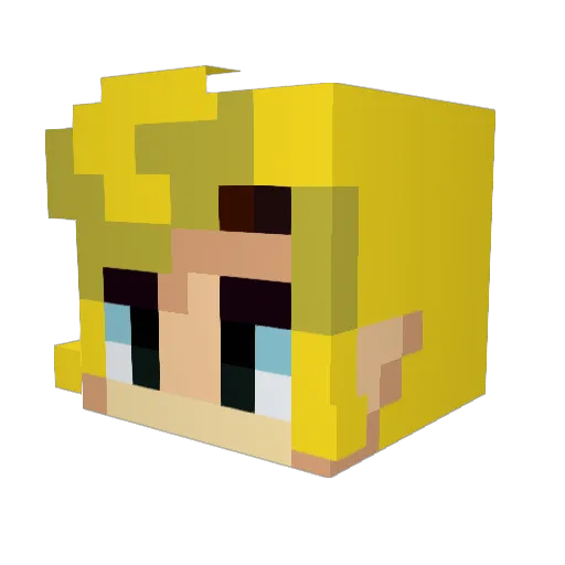 andreassakis9 Minecraft avatar head, 3D render