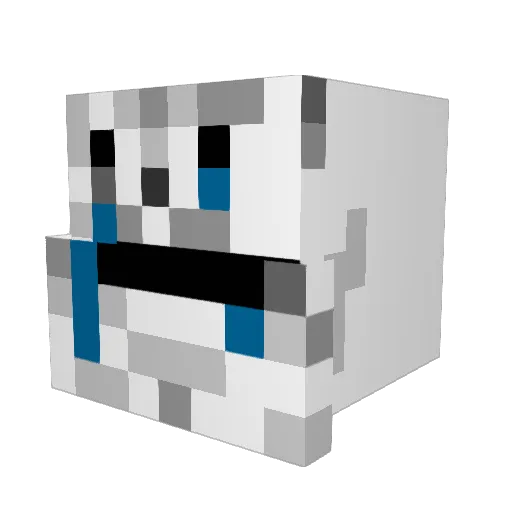 andreasterje Minecraft avatar head, 3D render