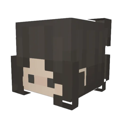 andreaxix Minecraft avatar head, 3D render