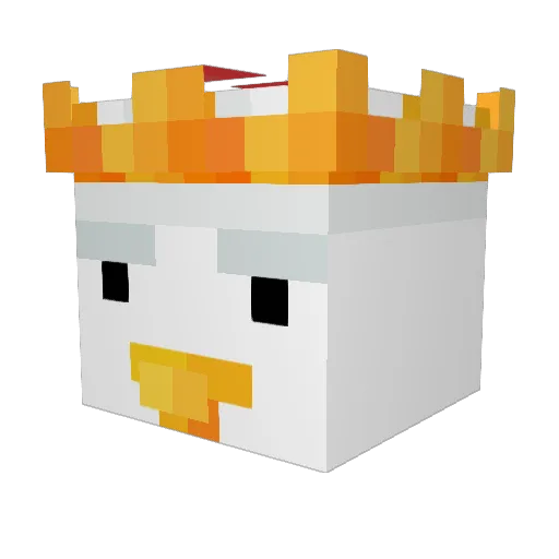 andredumi Minecraft avatar head, 3D render