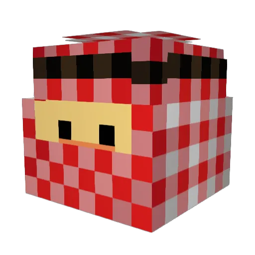 andree2424 Minecraft avatar head, 3D render