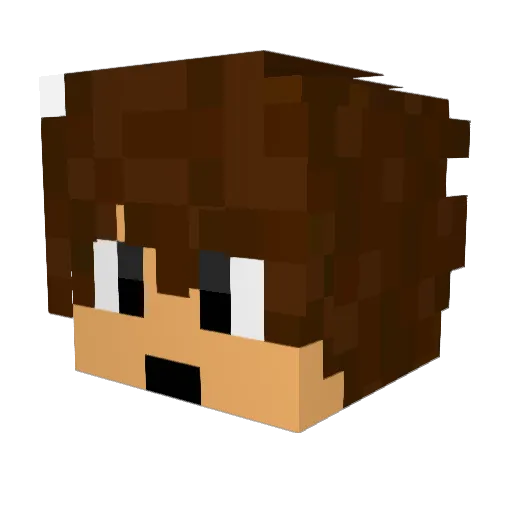andrei24 Minecraft avatar head, 3D render