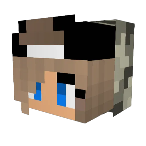 andrejkaceban Minecraft avatar head, 3D render