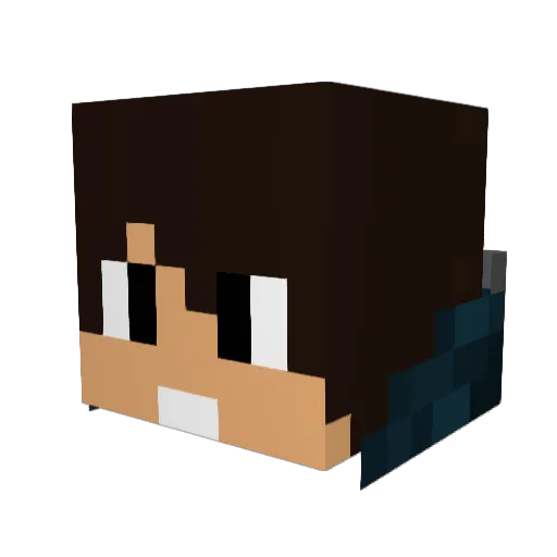 andrek_007 Minecraft avatar head, 3D render