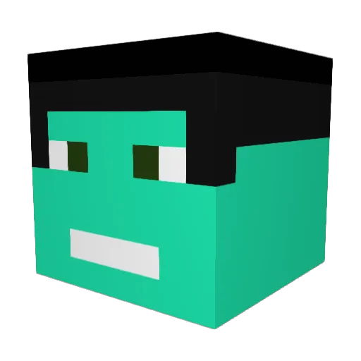 andremvneves Minecraft avatar head, 3D render