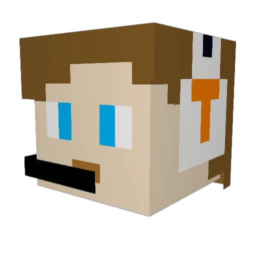 andrepancampos Minecraft avatar head, 3D render