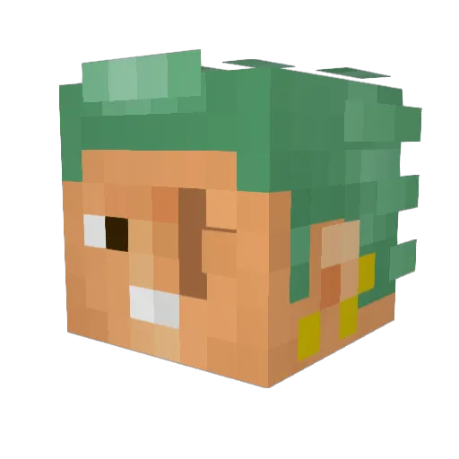 andres_n9 Minecraft avatar head, 3D render