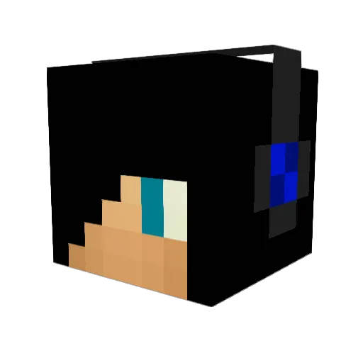 andrescraft30 Minecraft avatar head, 3D render