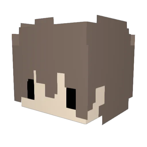 andresctmm Minecraft avatar head, 3D render
