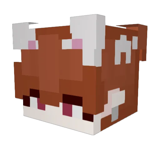 andreskast Minecraft avatar head, 3D render