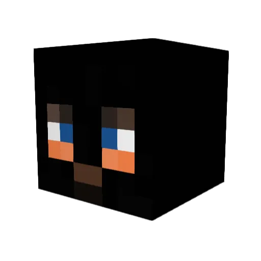 andrespine Minecraft avatar head, 3D render