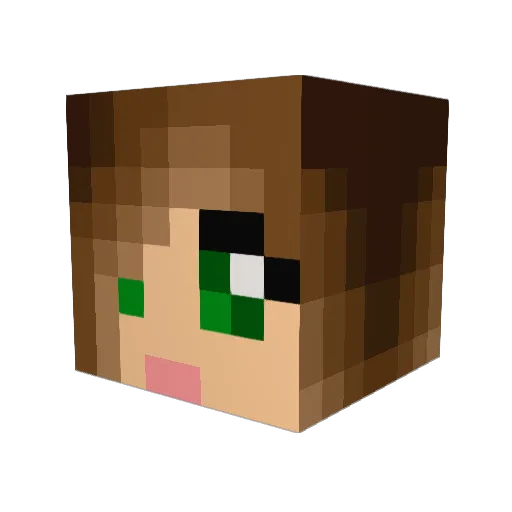 andretalerob Minecraft avatar head, 3D render