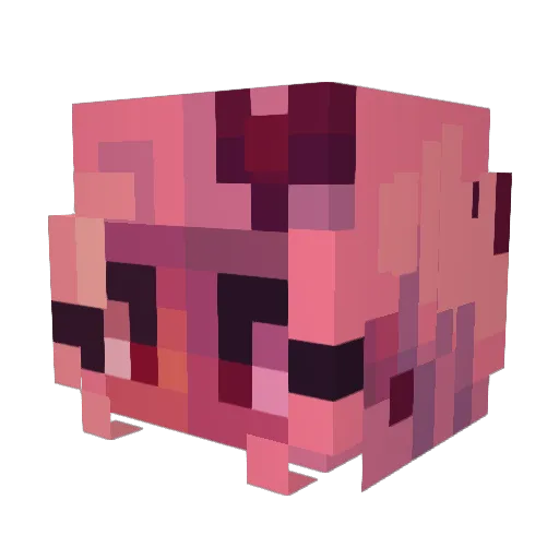 andrevee Minecraft avatar head, 3D render