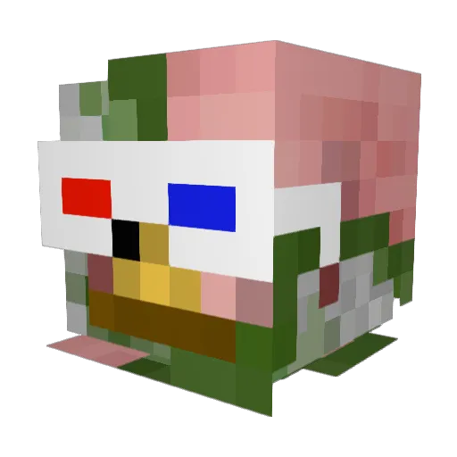 andrew2000107 Minecraft avatar head, 3D render