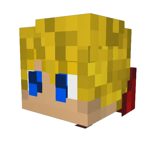 andrew65952 Minecraft avatar head, 3D render