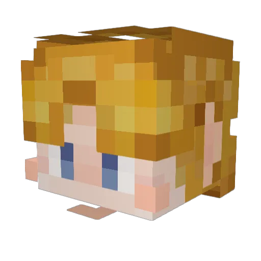 andrew762 Minecraft avatar head, 3D render