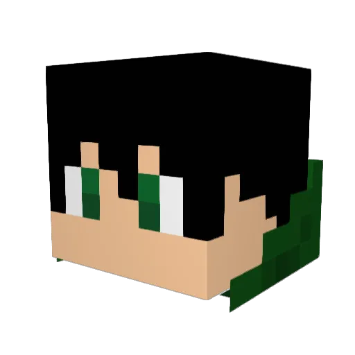 andrew77025 Minecraft avatar head, 3D render