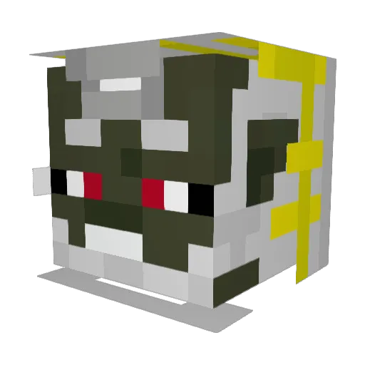 andrewZ94 Minecraft avatar head, 3D render