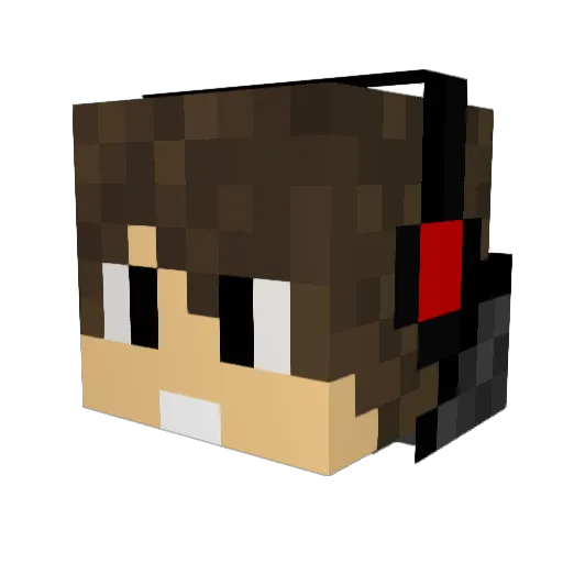 andrew_perkins Minecraft avatar head, 3D render