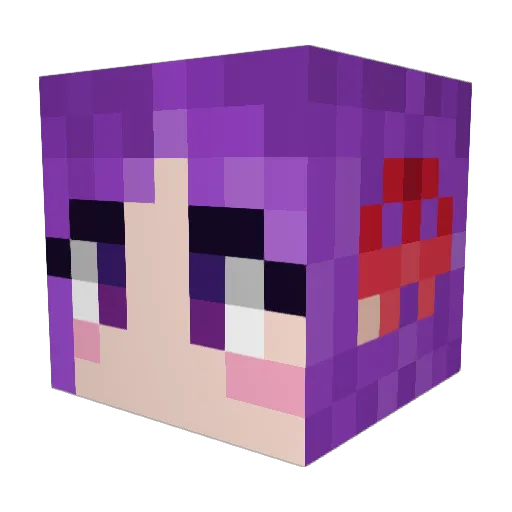 andrewbl Minecraft avatar head, 3D render