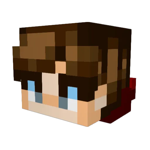 andrewdotpng Minecraft avatar head, 3D render