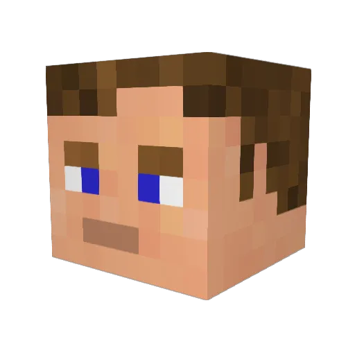 andrewkillinger Minecraft avatar head, 3D render
