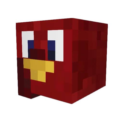 andrewlucero Minecraft avatar head, 3D render
